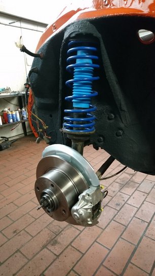 Detailansicht der Radführung