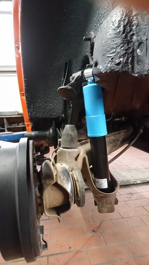 Detailansicht der Radführung